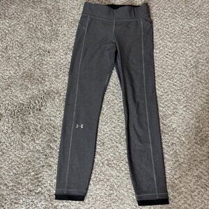 Under Armour Leggings Womens XS Gray HeatGear Compression High Waist Running